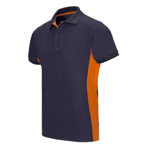 Polo de travail bicolore manches courtes