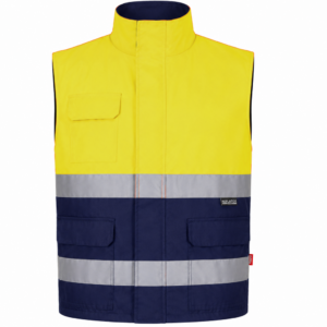 Gilet matelassé bicolore haute visibilité