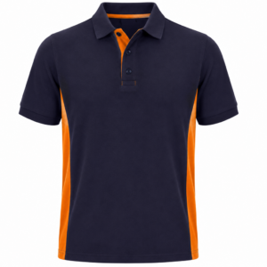 Polo de travail bicolore manches courtes