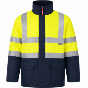 Parka bicolore haute visibilité 4 en 1