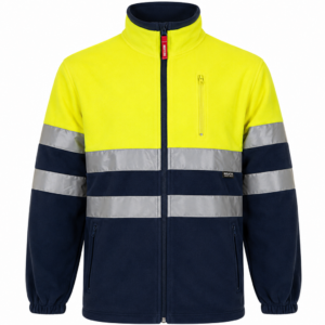 Veste polaire bicolore haute visibilité